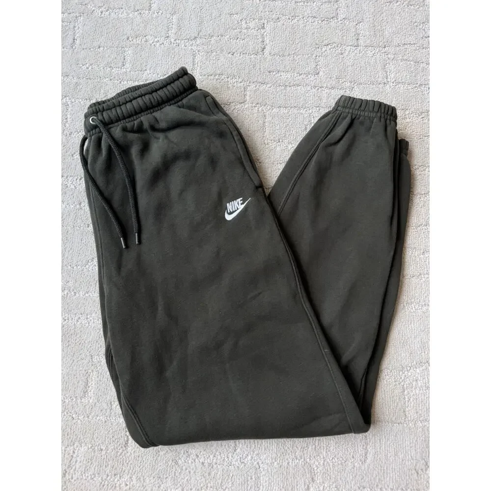 Nike Fleece Lined Jogger Sweatpants Embroidered Logo Mens